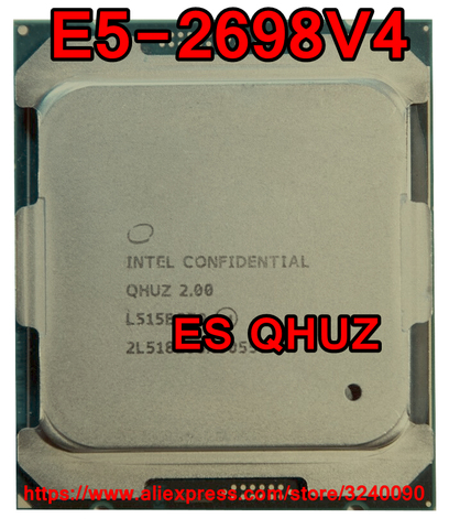 Intel Xeon CPU E5-2698V4 es version QHUZ 2.0GHz 20-Cores 50M LGA2011-3 E5-2698 V4 processor E5 2698V4 free shipping E5 2698 V4 ► Photo 1/2