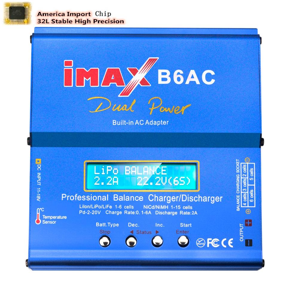 iMax B6AC LCD Screen Lipo Nimh Nicd RC Battery Balance Charger Discharger Plug 