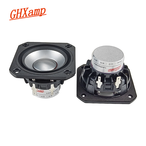2.5 inch Square Neodymium Full Range Speaker Anodized Aluminum Cone 25Core Voice Coil Tweeter Mid Bass 103HZ 20W ► Photo 1/6