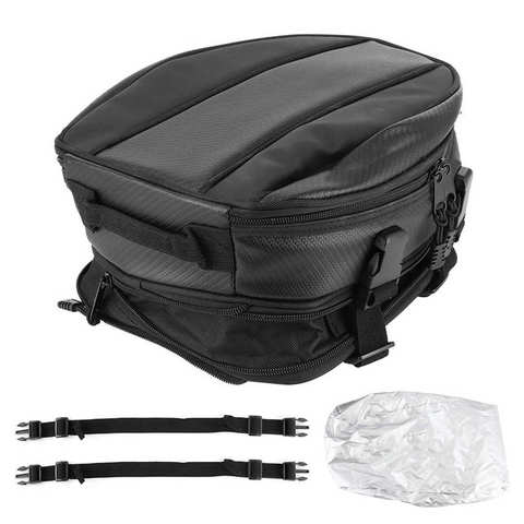 Motorcycle Rear Seat Bag Waterproof Back Saddle Helmet Tail Luggage Bags Box Motorbike Saddle Bags 7.5L-10L ► Photo 1/6
