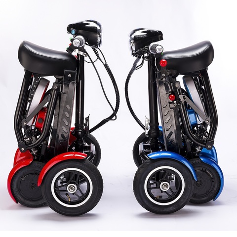 enhance perfect travel transformer 4 wheel folding mobility scooter new mini adult portable foldable electric scooter ► Photo 1/6