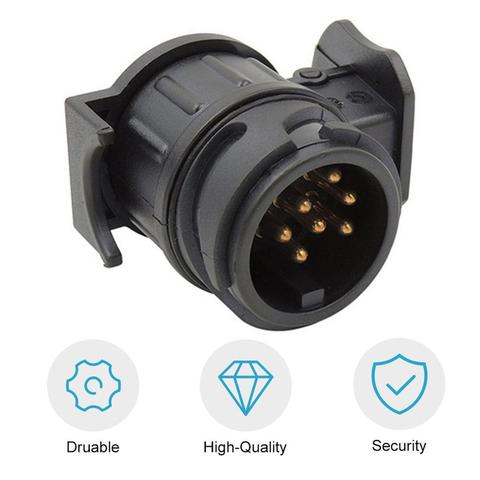 Durable 13 To 7 Pin Trailer Adapter Trailer Wiring Connector Socket Plug 12V Remolque Trailer Car Truck Caravan Accessories ► Photo 1/6