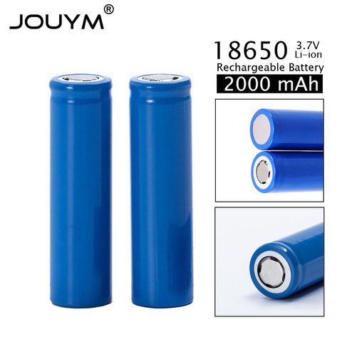 2022 New 18650 LI-Ion Batteries 18650 3.7v 2000 mAh Lithium Rechargeable Battery  Li-ion Battery 3.7V 2000mAh ► Photo 1/6