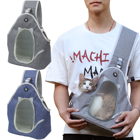 Portable Cat Carry Bag Breathable Puppy Pet Shouder Bags Small Dogs Outdoor Travel Carriers Cage For Cats Rabbit ► Photo 1/6