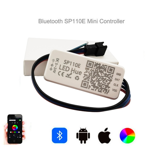 SP110E Bluetooth Smart Led Pixel Light Controller For WS2812B WS2811 SK6812 WS2815 WS2813 RGB RGBW Full Color Led Strip ► Photo 1/5