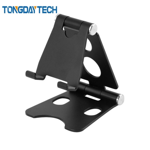 Tongdaytech Desk Mobile Phone Holder Alloy Foldable Mini Mount For Iphone XS X 11 Pro Max Smartphone Tablet Mobile Phone Stand ► Photo 1/6