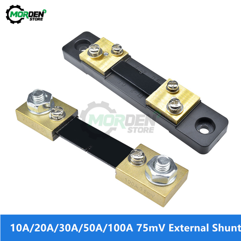 External Shunt FL-2 100A 50A 30A 20A 10A 75mV Current Meter Shunt Resistors 50A/75mV AMP for for LED Digital Voltmeter Ammeter ► Photo 1/6