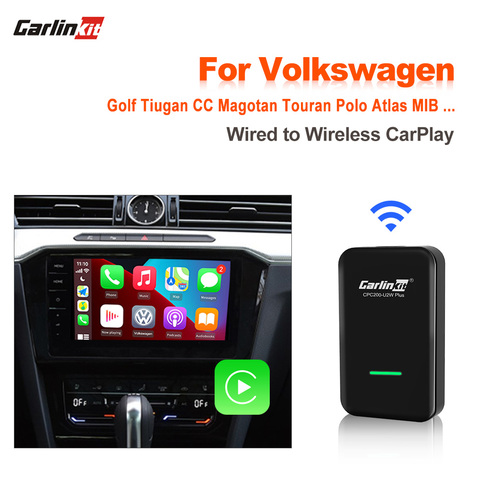 Carlinkit 2.0 Wireless CarPlay Adapter for VW Volkswagen Golf Tiguan Lamando Lavida Magotan Passat Phideon Polo Sagitar Phaeton ► Photo 1/6