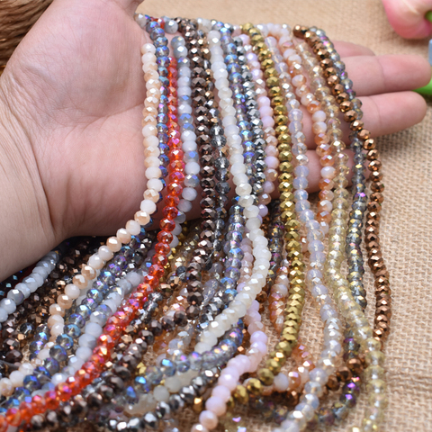 Yanqi 6MM 95 piece/lot Color Cut Crystal Beads Cut Round Austria Faceted Round Glass Beads for Jewelry Making Free Shipping ► Photo 1/6