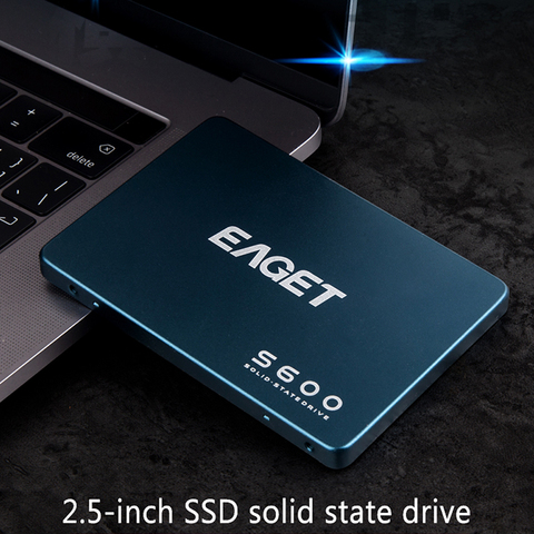 EAGET S600 SSD 128GB 256GB 512GB 2.5 inch SATAIII HDD Hard Disk HD SSD Notebook PC 1TB 2TB Internal Solid State Drive ► Photo 1/6