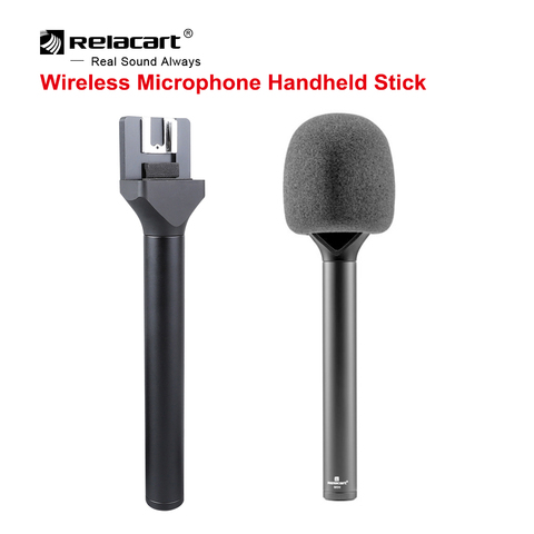 Relacart MIH Wireless Microphone HM Handheld Grip Stick for ENG Interview Recording Saramonic Rode Comica BoomX SYNCO Mic ► Photo 1/5