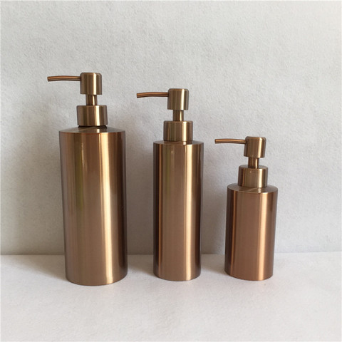 DWZ 304 Stainless Steel Hand Sanitizer Bottle Countertop Soap Dispenser Rose Gold Soap Dispenser ► Photo 1/5
