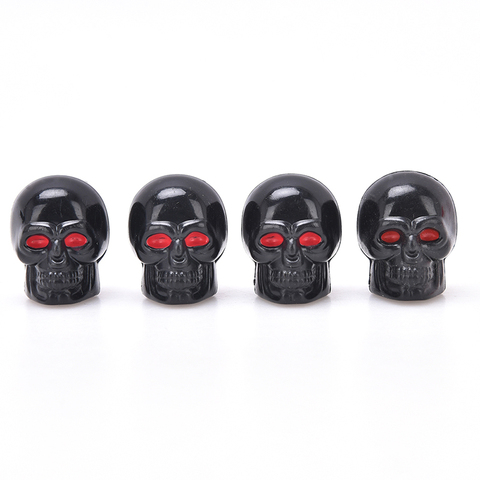 4pcs/Pack Auto Tyre Air Stem Caps Dust Cover For Bike Car Truck Styling Creative Skull Car Valve Caps For Cars Wheel Valve Cap ► Photo 1/6