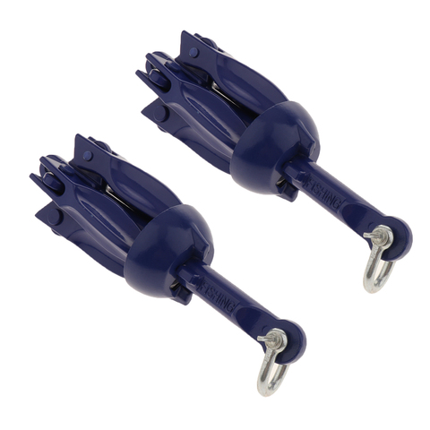 2-Set Aluminum Folding Anchor System Canoe Kayak Raft Sailboat Fishingboat Jet Ski ► Photo 1/6