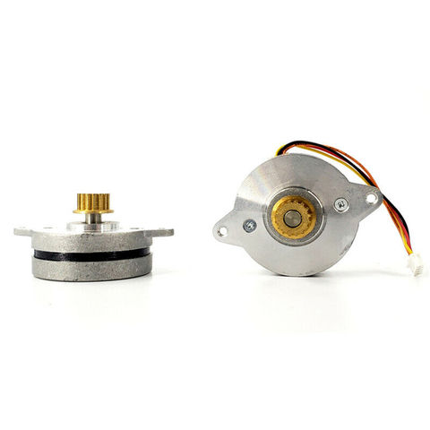 1PC 36BYG12 Mini Round Thin 2-Phase 4-Wire Stepper Motor 0.9 Deg 36MM Stepping Motor with Copper Pulley for Monitoring Pan Tilt ► Photo 1/1