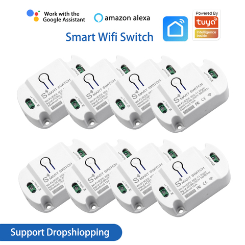 New 10A Wifi Switch for Tuya Smart life App Timer Smart Home Automation Voice control Work with Alexa Google Home ► Photo 1/1