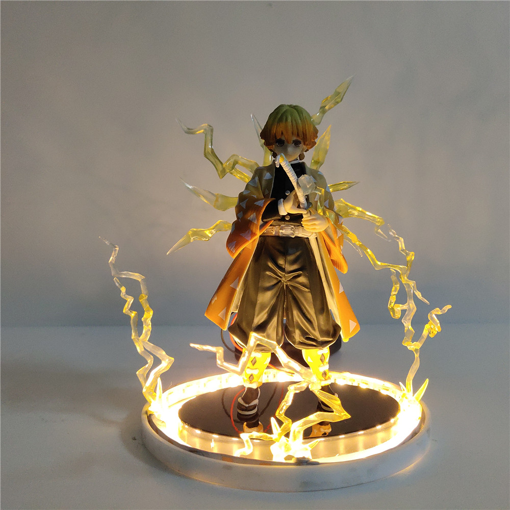 Buy Online Demon Slayer Agatsuma Zenitsu Led Lamp Anime Night Light Pvc Figure Desk Table Lamparas Kid Boy Xmas Gift Kimetsu No Yaiba Lamps Alitools