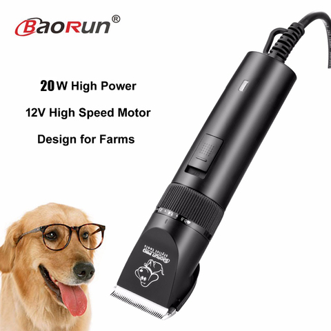 20W Electrical Dog Hair Trimmer High Power Professional Grooming Pets Animals Cat Clipper Pets Haircut Shaver Machine ► Photo 1/6