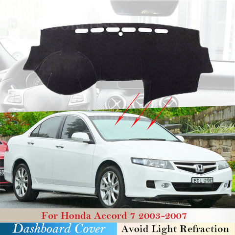 Dashboard Cover Protective Pad for Honda Accord 2003 2004 2005 2006 2007 7 Car Accessories Dash Board Sunshade Carpet Rug ► Photo 1/6