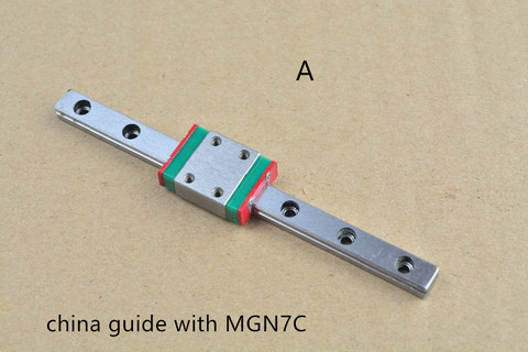 MR7 linear guide MGN7 length 150mm with MGN7C or MGN7H block bearing rail 7mm ► Photo 1/4