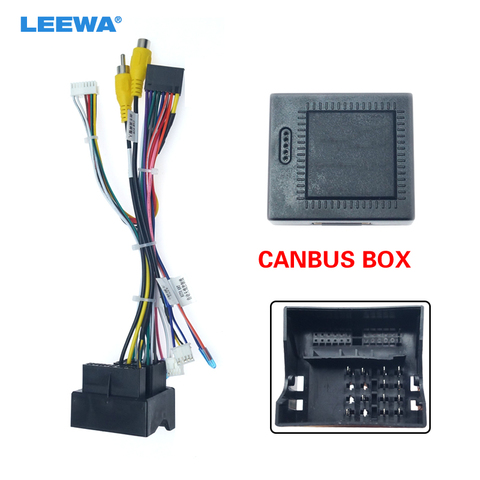 LEEWA 16-pin Car Android Stereo Wiring Harness For Peugeot 3008/2008/Citroen C4/C-Quatre/C4L/C3 XR/C5/DS6 #CA6226 ► Photo 1/6