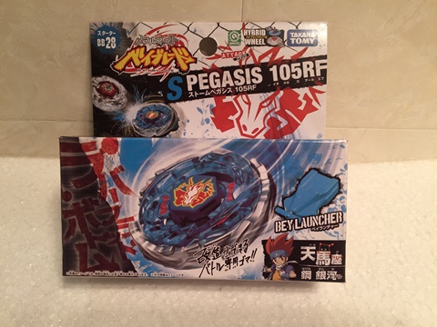 TAKARA TOMY Japanese BEYBLADE Metal fusion BB28 Storm Pegasis Pegasus +LAUNCHER ► Photo 1/2