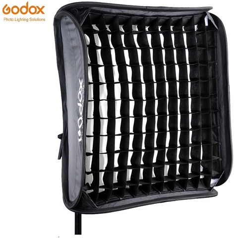 Godox 80x80cm S-Type Bowens Comet Elinchrom Mount Flash Bracket Portable Collapsible Softbox With Grid Carrying Case ► Photo 1/6