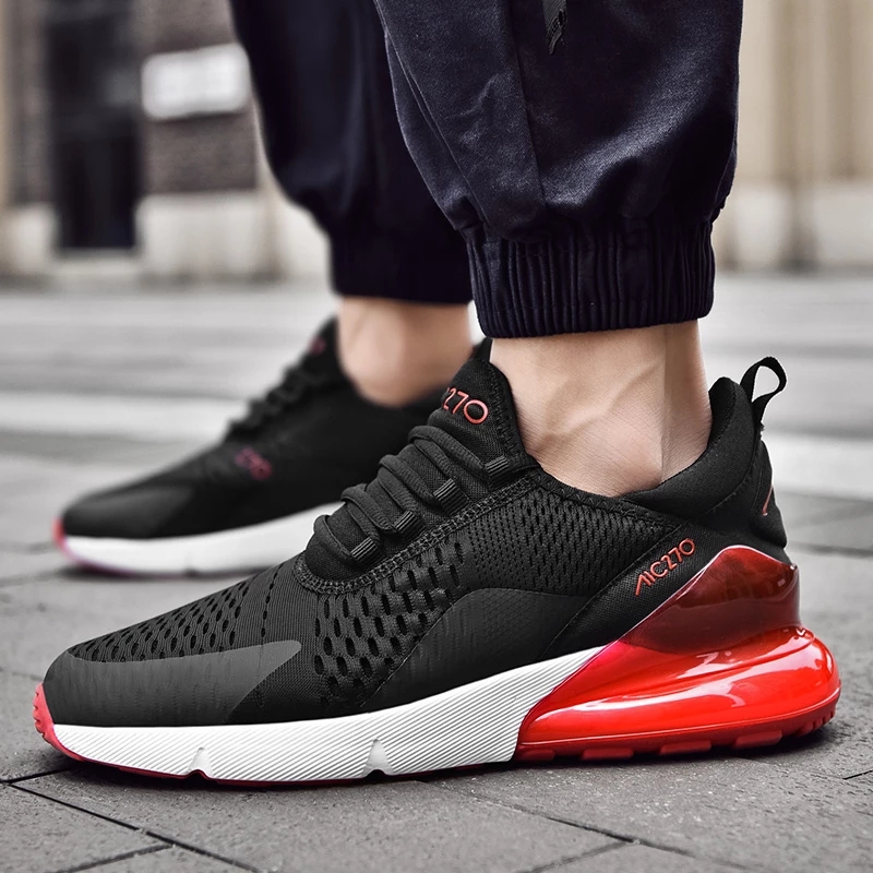 Men Running Shoes Casual Breathable Mesh Lightweight Sneakers Sports Plus Size 
