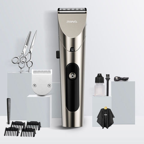 2022 AIKIN Riwa Professional Rechargeable Hair Clipper RE-6305 Grey Washable Steel Blade Barber Electric Hair Trimmer With LED ► Photo 1/6