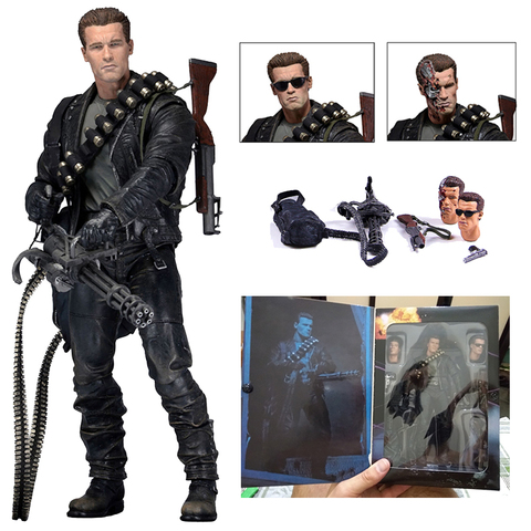 NECA Terminator Figure 2 Judgment Day T-800 Arnold Schwarzenegger T-800 Action Figure Model Toy Doll Gift ► Photo 1/6