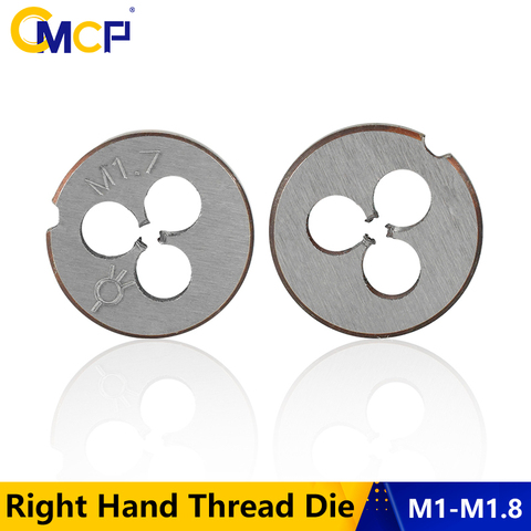 CMCP 1pcs M1 M1.2 M1.4 M1.5 M1.6 M1.7 M1.8 Right Hand Thread Die Metric Screw Die Hand Tools Metal Threading Tools ► Photo 1/6