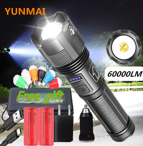 High Quality XHP70.3 Tactical Hunting Led Flashlight Power by 18650 AAA Battery Usb Rechargeable Torch Zoomable XHP50.2 Lantern ► Photo 1/6