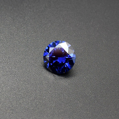 100% Natural Sri Lanka Sapphire Loose Gemstone Jewelry Diy Blue Gem Stone of Jewellery Necklace Ring Perfect Circle Inlaid ► Photo 1/6