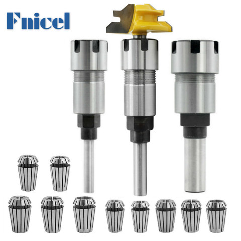 NEW Router Collet Extension Chuck Rod Engraving Machine Extension Rod with Spring Collet Set for CNC Milling Lathe Tool ► Photo 1/6