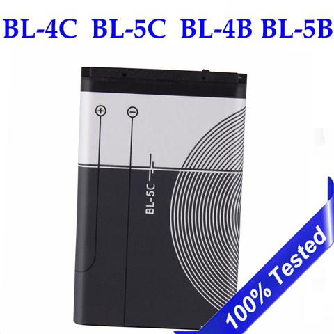 BL-5C BL-4C BL-4B Battery For Nokia  BL 5C BL5C BL-5B 6100 6260 6300 6136S 5070 2630 C2-01 1110i BL 4C Mobile Phone Batteries ► Photo 1/1