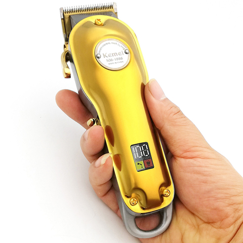 Powerful Kemei Adjustable Blade Hair Clipper Kemel Digital Cuter Kamei Male Trimer Mans Design Kemey Heare Cutting Kmei Hear Cut ► Photo 1/6