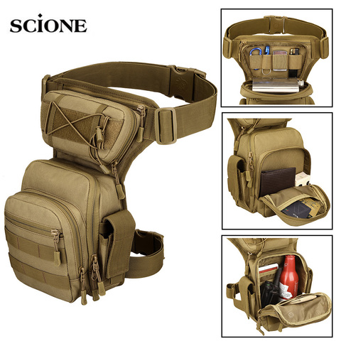 Men Leg Bag Thigh Bag Utility Belt Waist Pack Pouch Adjustable Hiking Male Waist Hip Motorcycle Bags Sport Outdoor 2022 XA936WA ► Photo 1/6