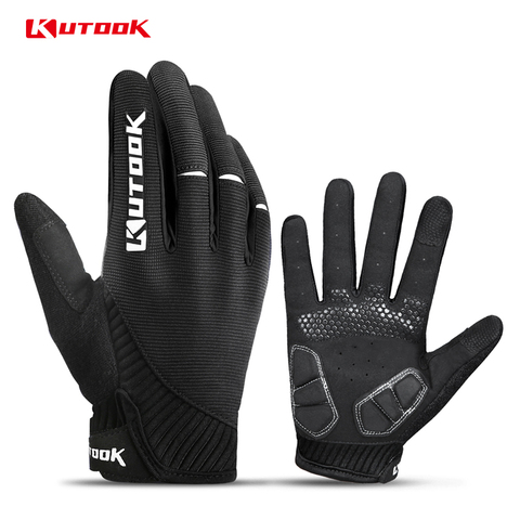 KUTOOK Full Finger Touch Screen Cycling Gloves Road MTB Mountain Bike Gloves Bicycle Outdoor Sport Gloves Breathable Equipment ► Photo 1/6