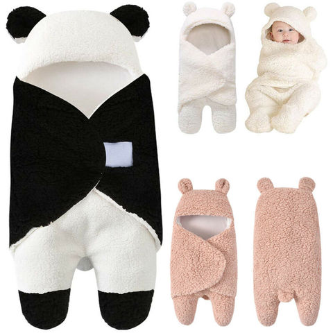 Panda Winter Autumn Newborn Baby Blanket Swaddle Sleeping Bag Kids Toddler Stroller Sleeping Bags ► Photo 1/6