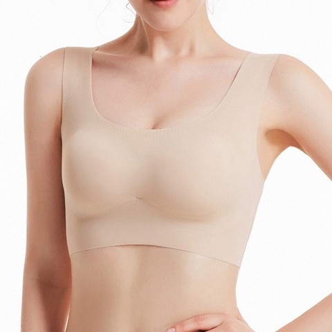 Seamless Push Up Tank Breastfeeding Sports Bra For Women Chest