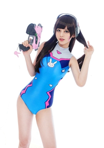 COYOUNG Anime Swimsuits Cosplay Costume Spandex Swimsuit DVA Costume Anime Cosplay Water Swimsuit ► Photo 1/3
