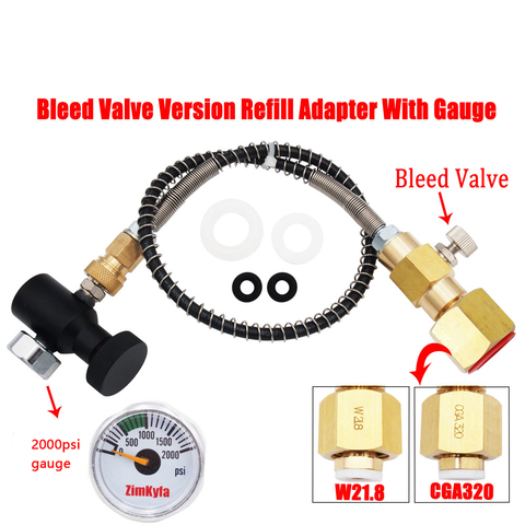 Sodastream Soda Club CO2 Carbon Dioxide Cylinder Tank Refill Adapter Charging Adaptor & Connection W21.8-14 or CGA320 ► Photo 1/6