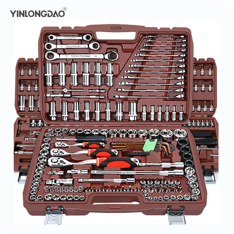 Socket Set Universal Car Repair Tool Ratchet Set Torque Wrench Combination Bit A Set Of Keys Multifunction DIY toos ► Photo 1/6