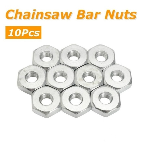 10 Pieces Silver M8 X 1.25 19mm Screw Nut Set for MS 180 250 381 361 440 660 ► Photo 1/4