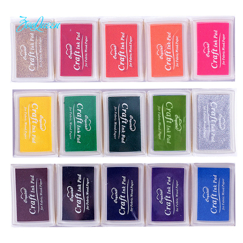 Creative DIY BIG Ink pad 21 colors Set In Rubber Self Inking Roller Stamps stationery Album for scrapbooking Paper decoration ► Photo 1/6