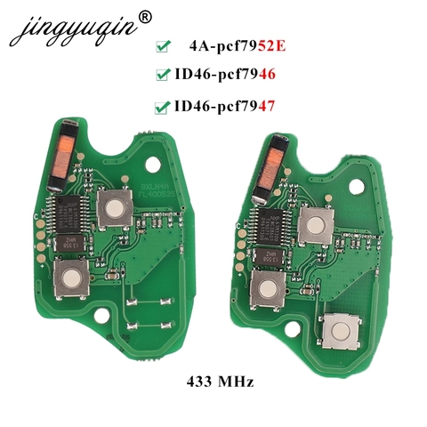 30x 2/3BTN Remote Car Key Circuit Board For Renault Duster Modus Clio 3 Twingo DACIA Logan Sandero 433Mhz pcf7952E PCF7947 /7946 ► Photo 1/2