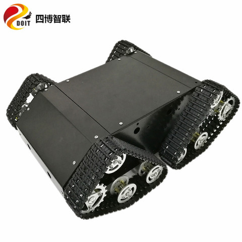 SZDOIT Heavy Load Metal 4WD Tracked Smart Robot Tank Car Chassis Kit Shock Absorbing Crawler Robotic Platform High Torque Motor ► Photo 1/5