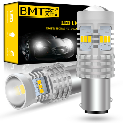 BMTxms 2Pcs LED Daytime Running Light DRL Bulbs For 2015-up Jeep Renegade 12v 1157 led P21/5W BAY15d Canbus 6000K Xenon White ► Photo 1/6