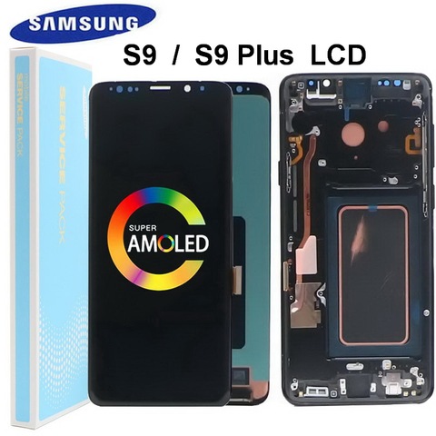 Original LCD For Samsung Galaxy S9 G960 G960F Display S9 Plus G965 G965F SM-G965F/DS Lcd Display Touch Screen Digitize Assembly ► Photo 1/6