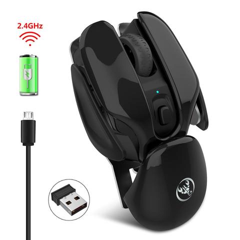 Silent mouse 2.4G wireless mouse rechargeable office home gaming mouse 1600dpi adjustable ► Photo 1/6